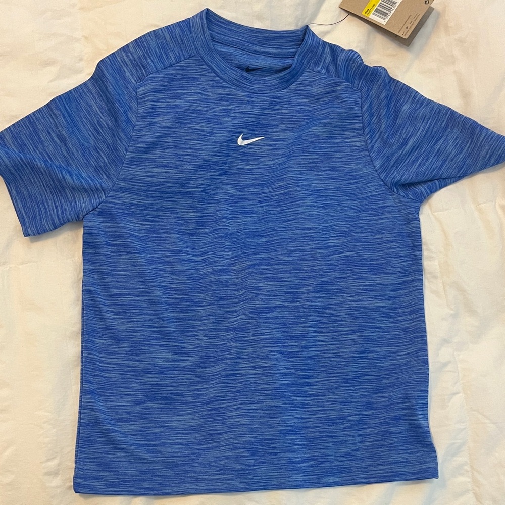 Nike Kids Heathered Blue Tee